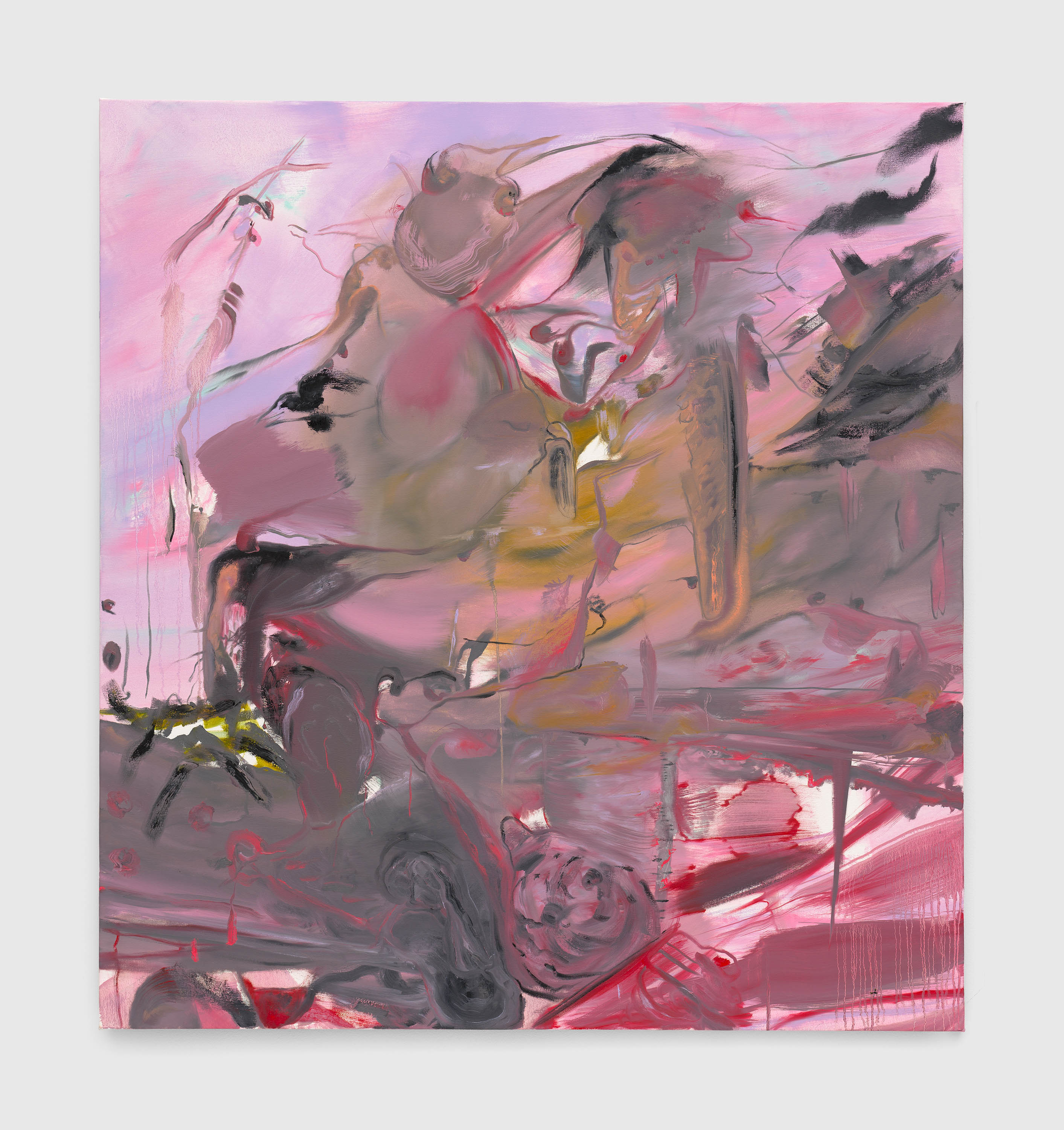 Sıfır Komplex (Zero Complex), 2022. Oil on canvas, 58 X 54 inches (147 x 137 cm).