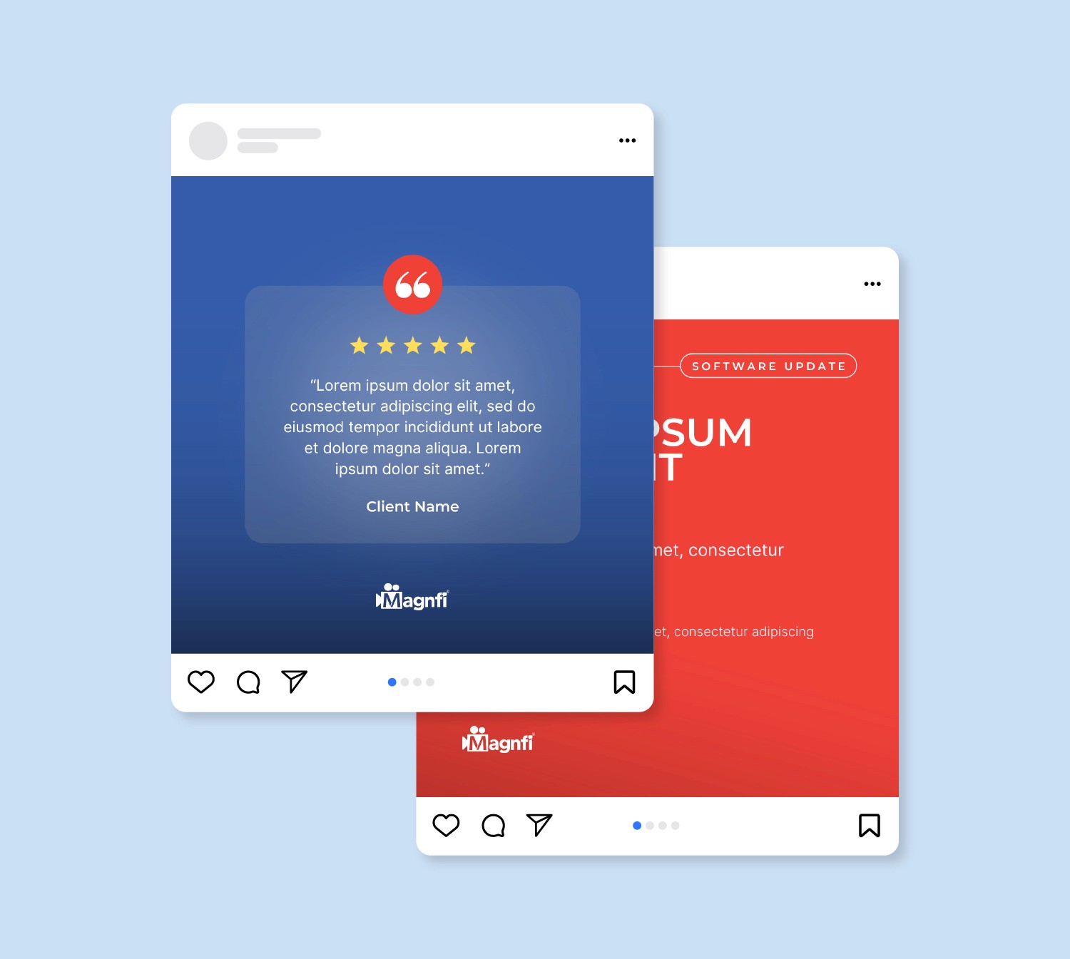 Social Media Templates Magnfi