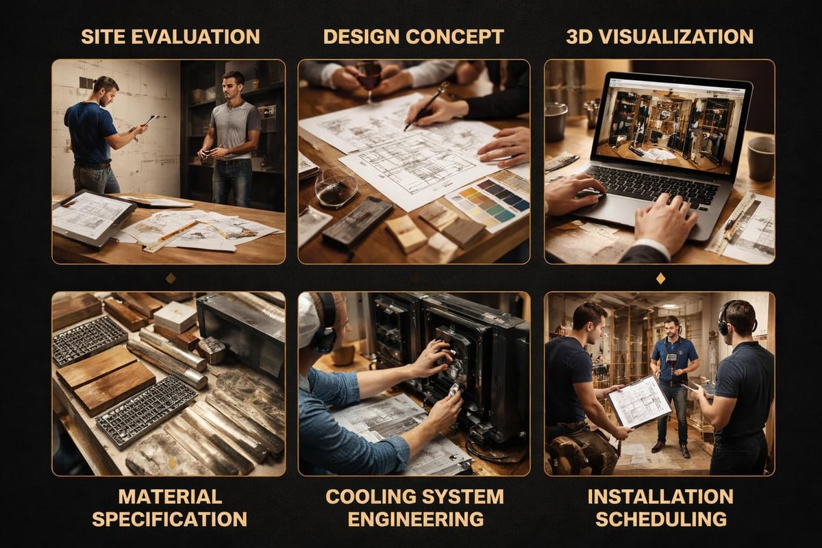 Wine cellar planning stages