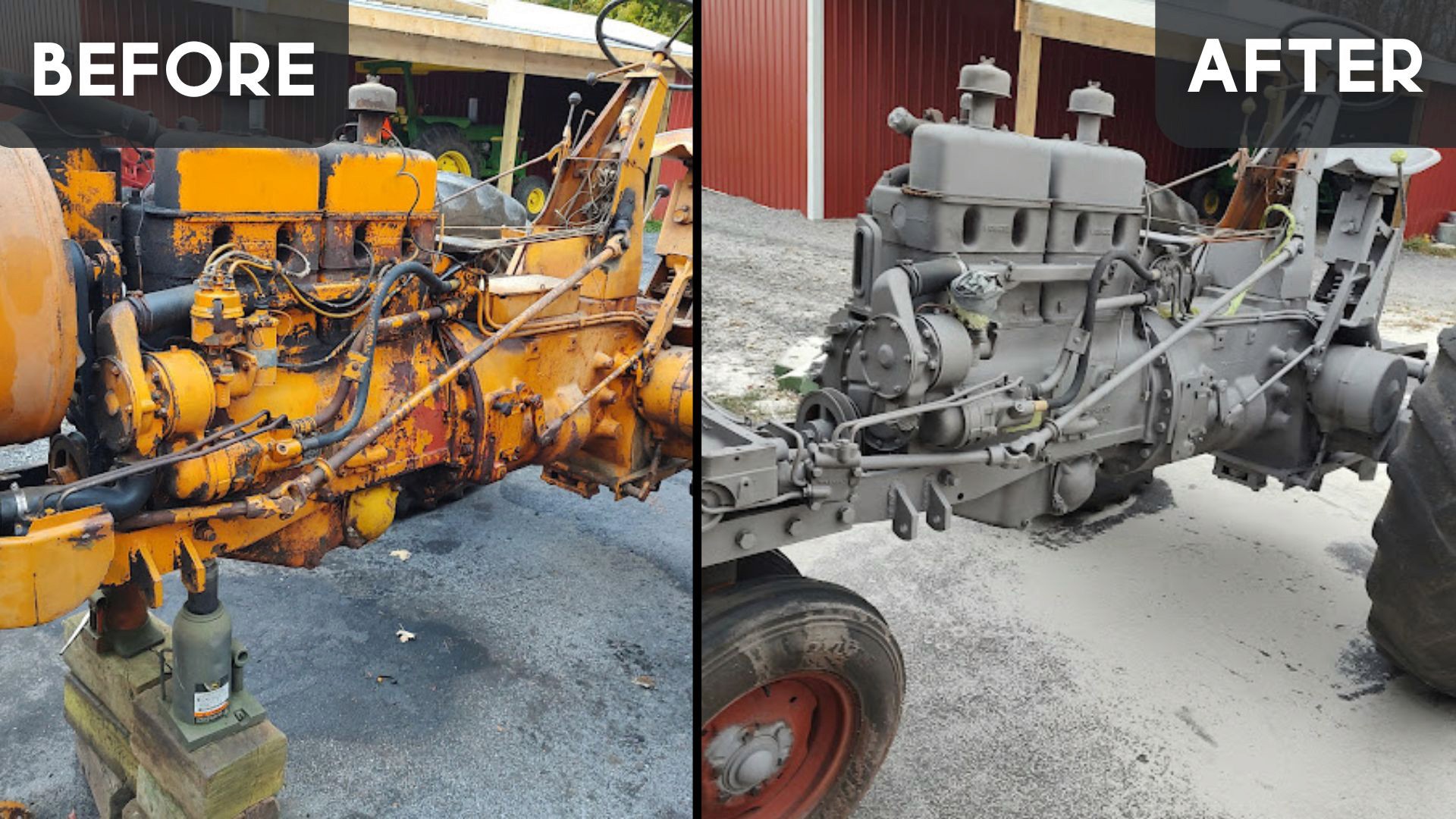 Rochester Mobile Sandblasting Tractor, Rochester Sandblasting, RMS,Rochester Mobile Sandblasting & Painting