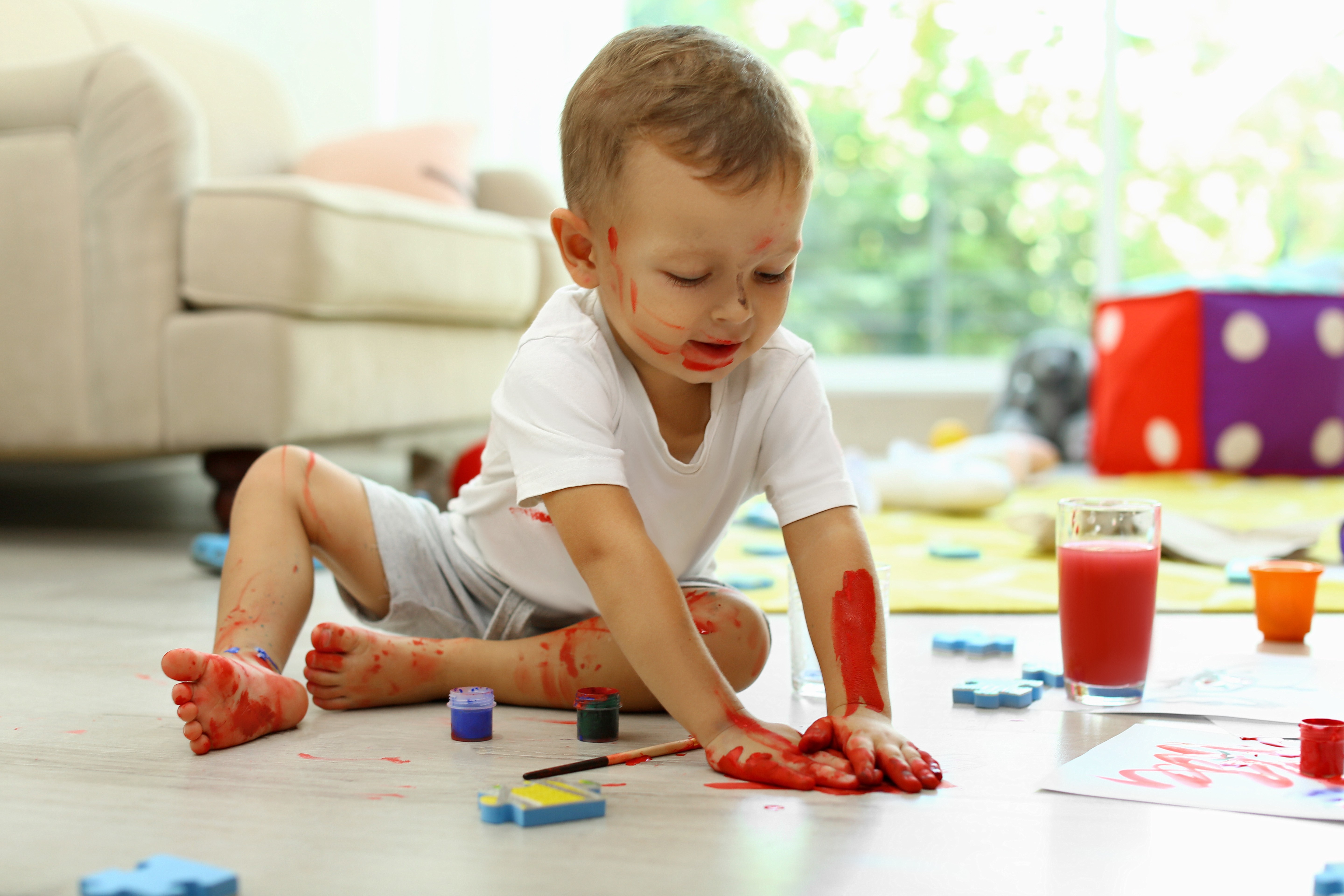 Messy play moments stay worry-free with stain-resistant flooring that wipes clean and keeps family life moving.
