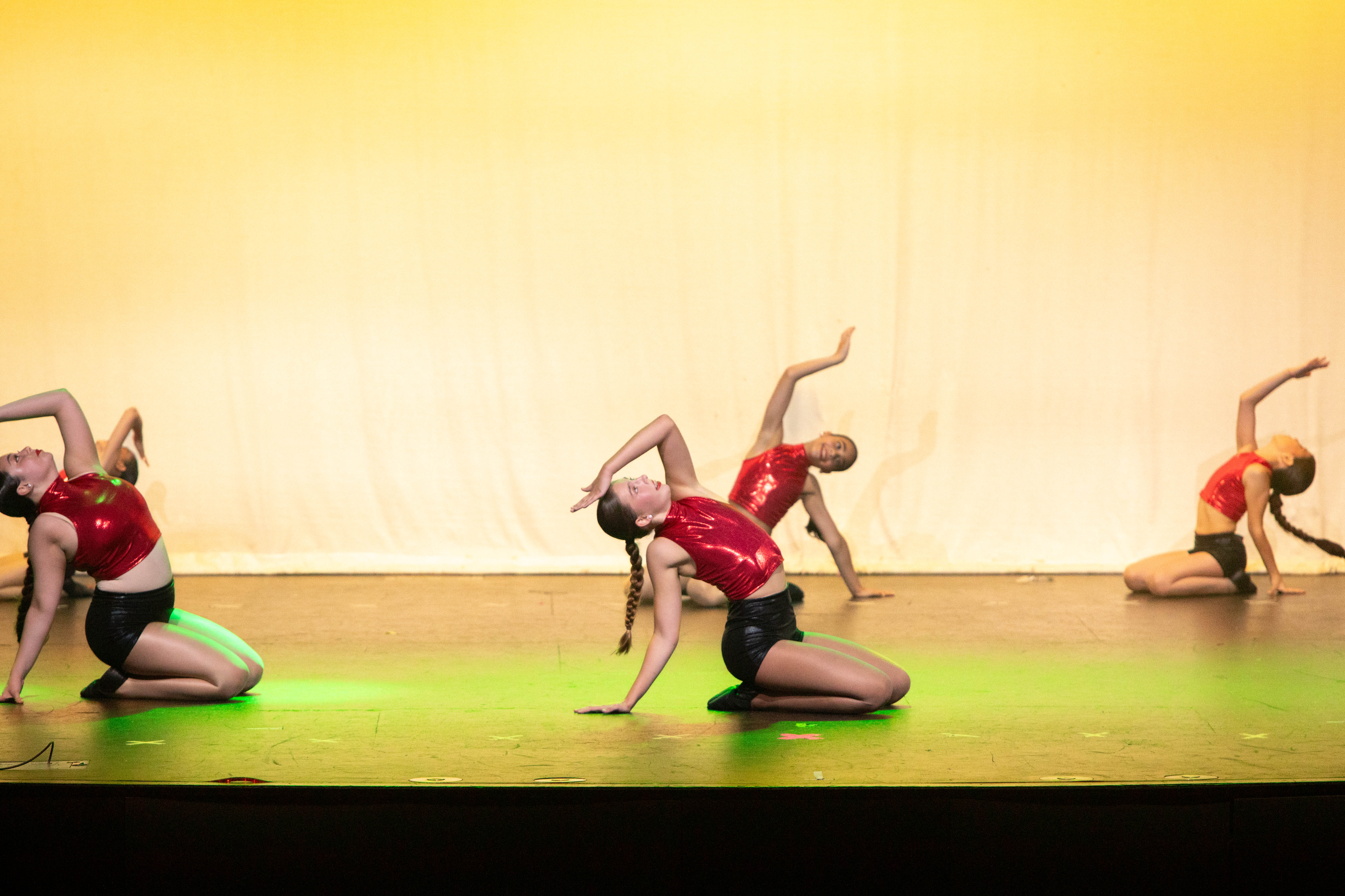 Dancers performing on stage