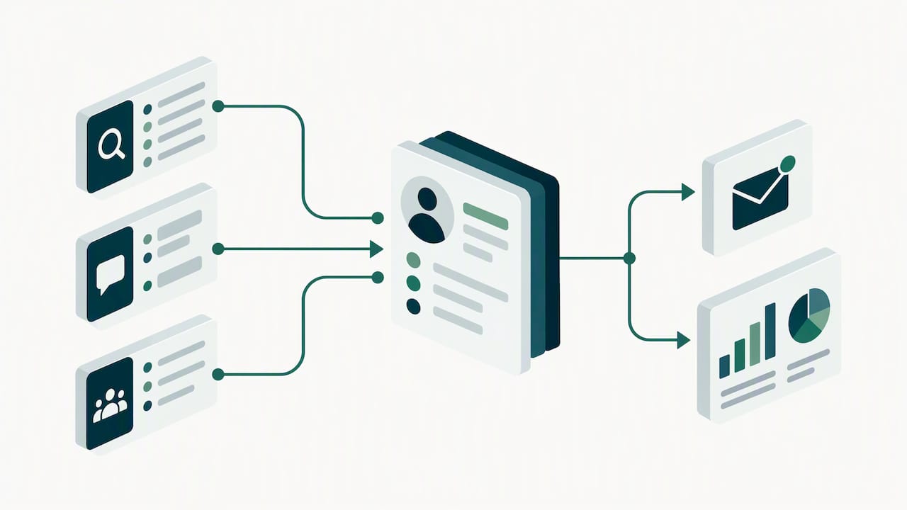 Recruiting data streams converge into one record