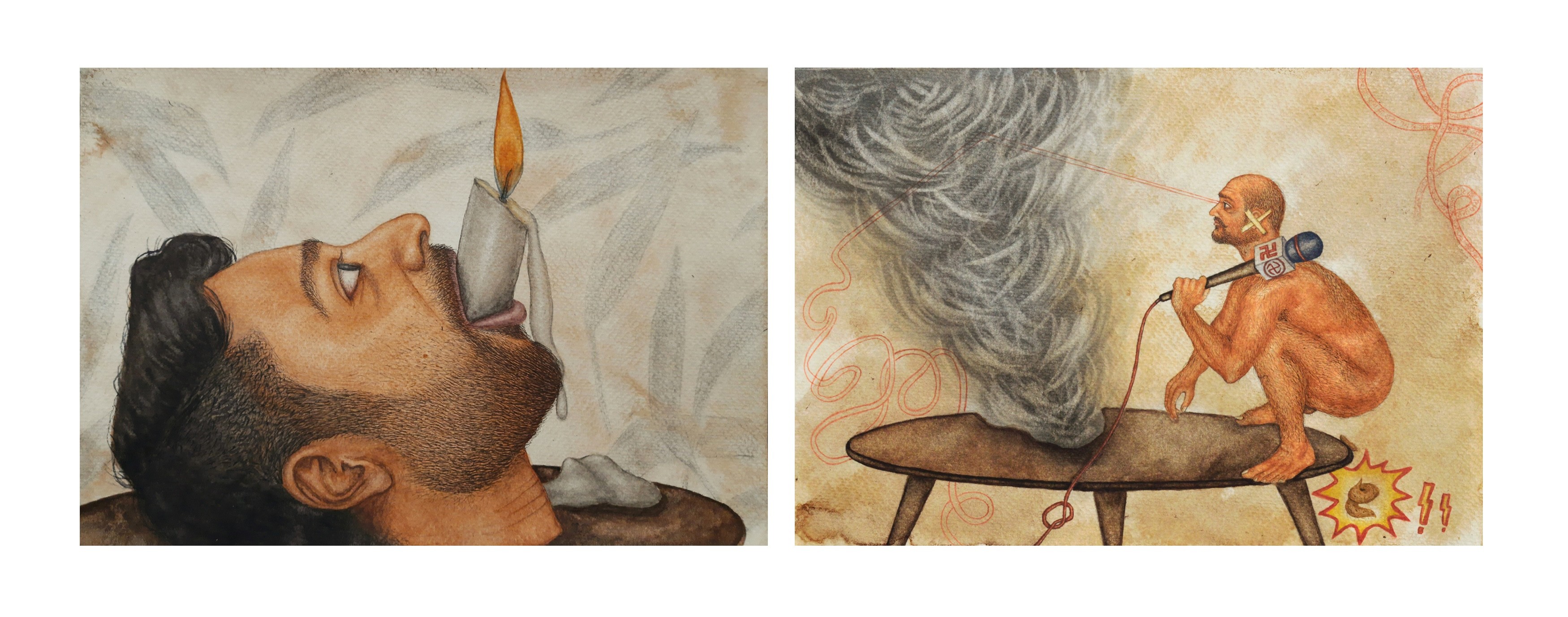 herd of sheep on road painting