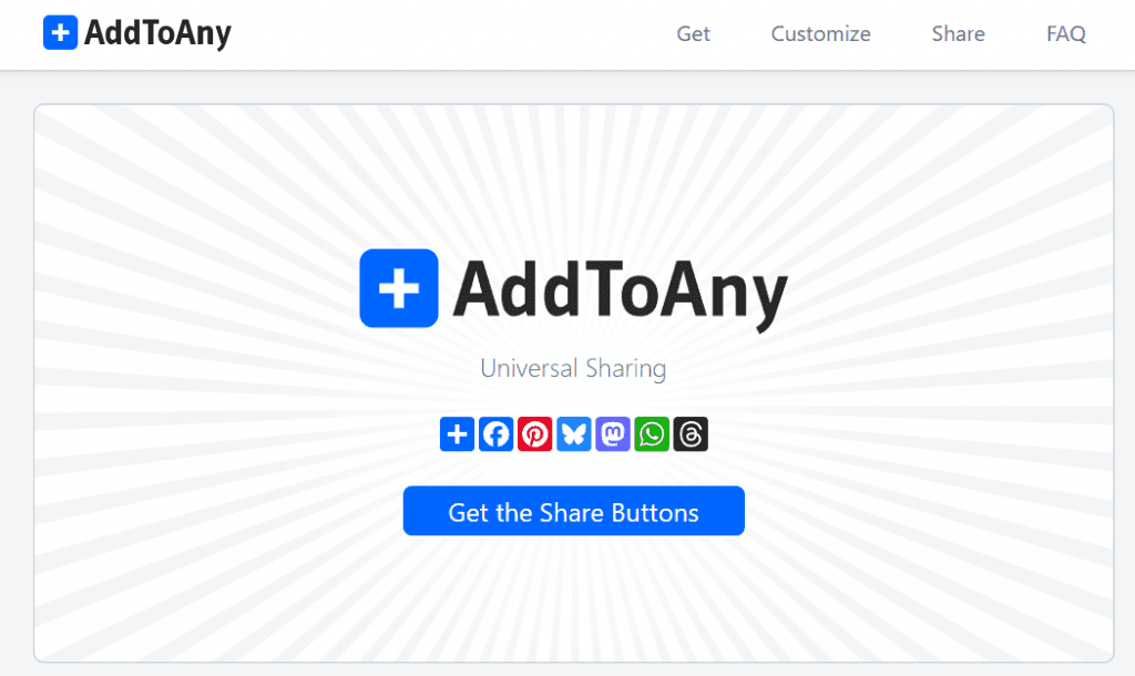 AddToAny share buttons