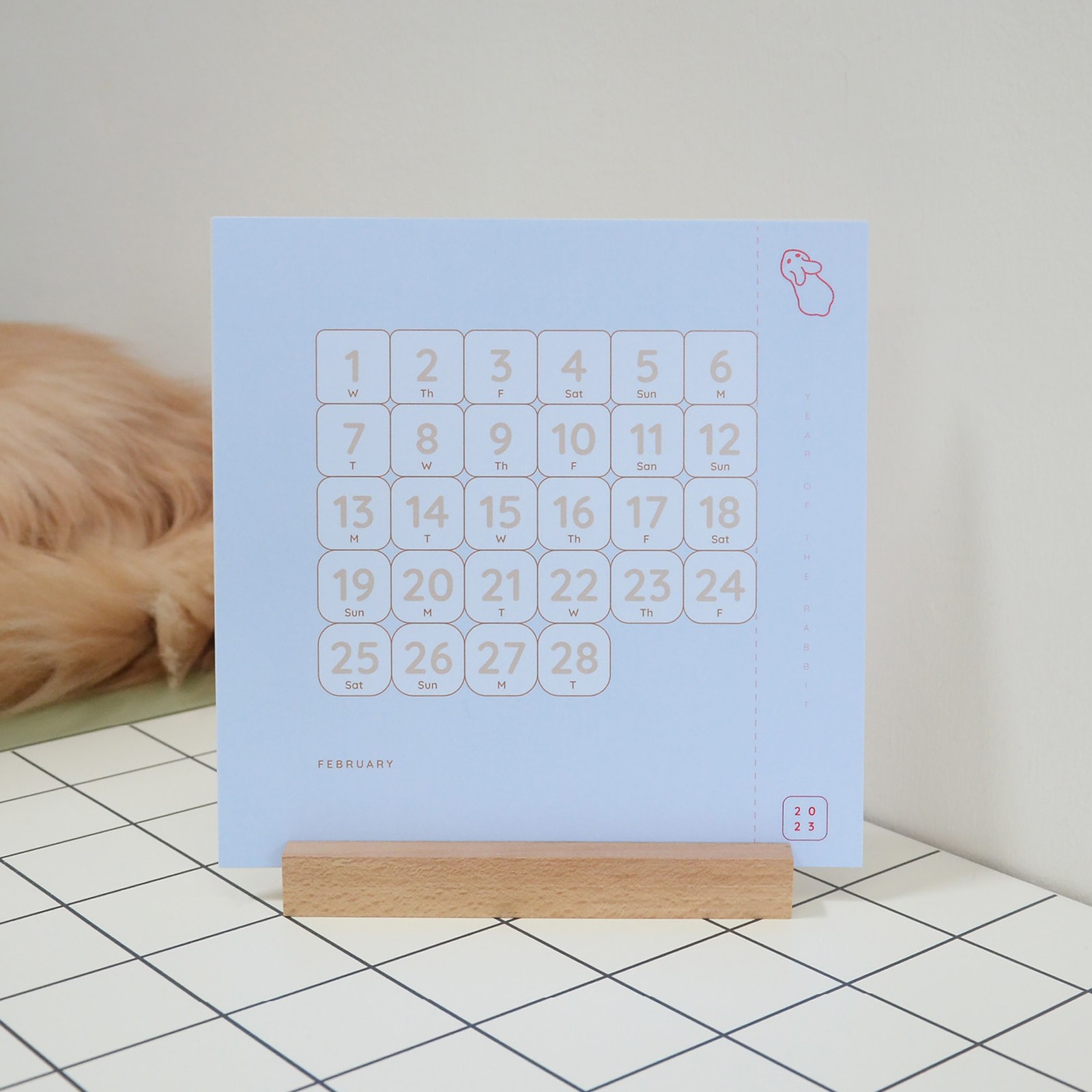 A nyúl éve fotó a naptárlapokról - Atelier Soie