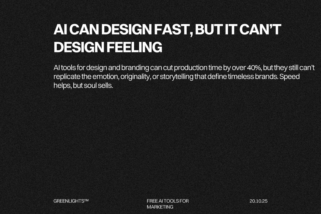 AI tools for design and branding, marketers using artificial intelligence to generate visuals, colour palettes, and mockups while maintaining authentic brand identity and creative direction.