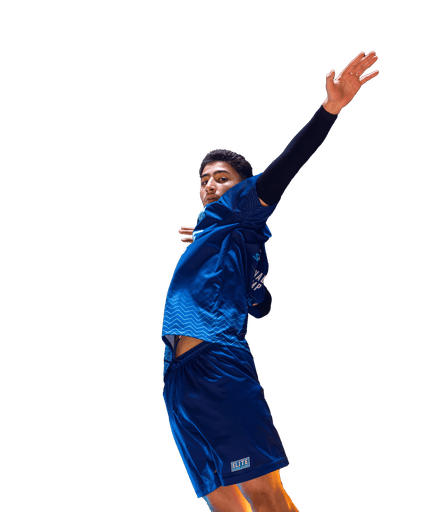 Elite Volleyball Teen student performing a strike