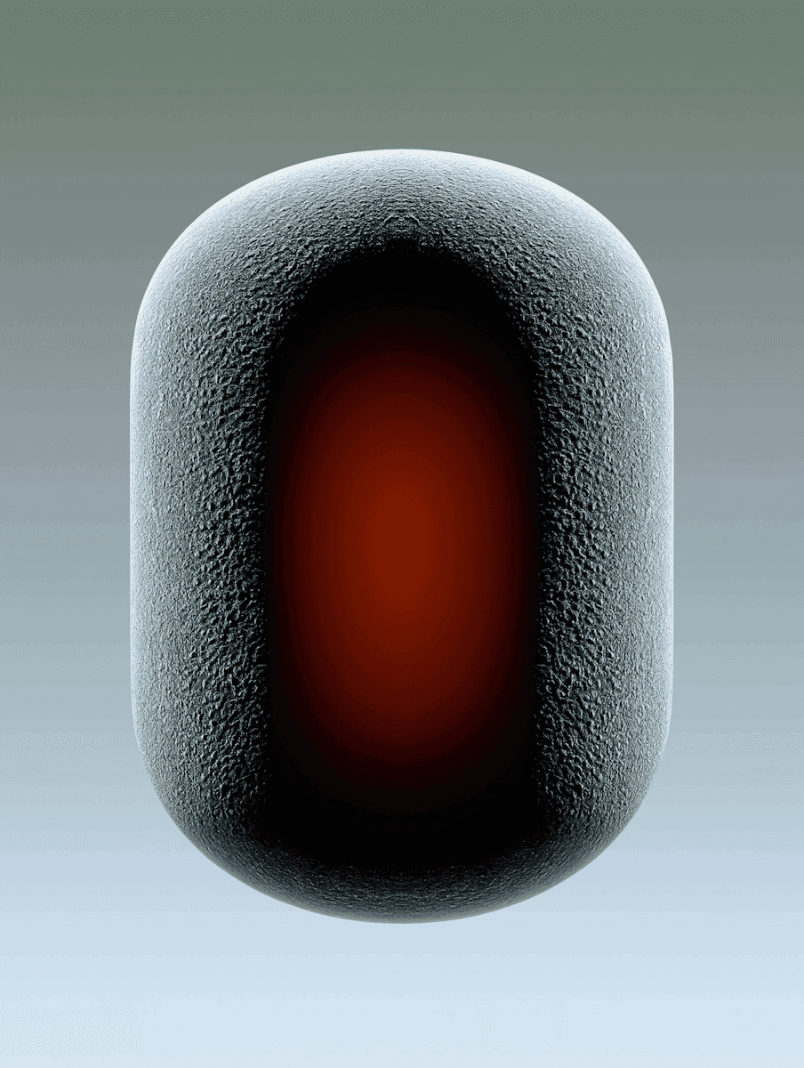 Abstract Object on Gray Background