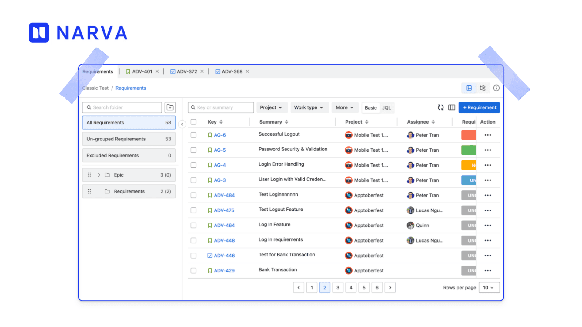 Jira epic management