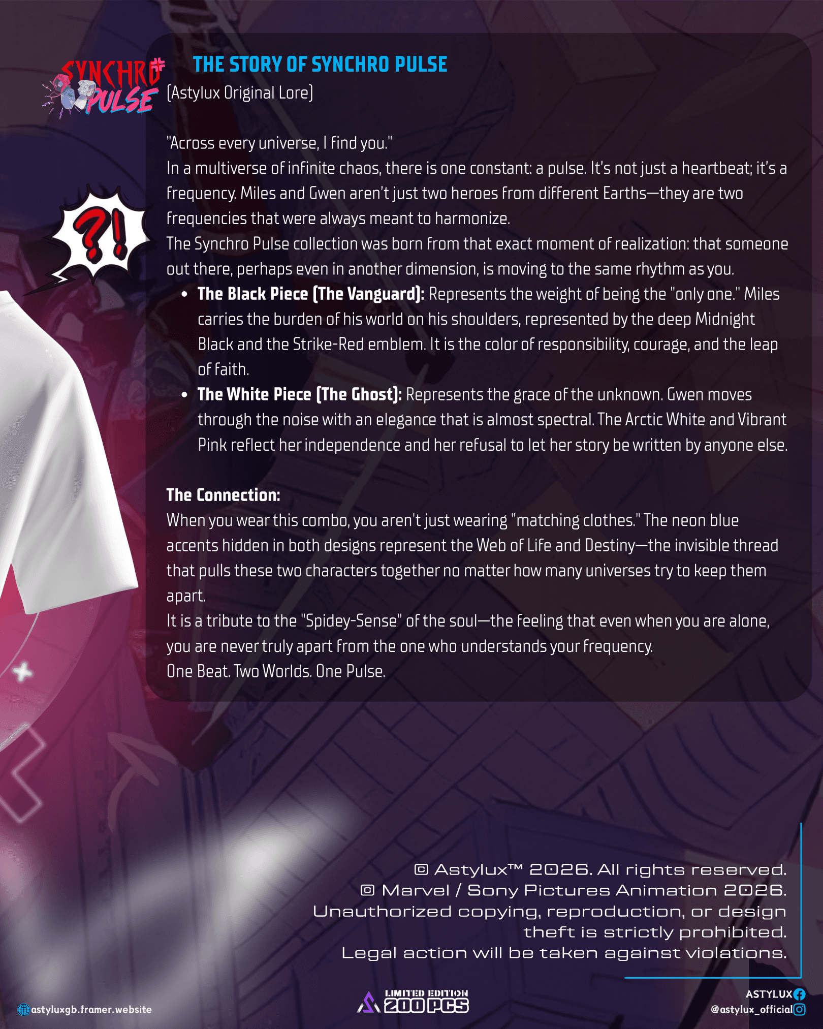 Synchro Pulse / The Multiverse Combo Oversized Tees Story