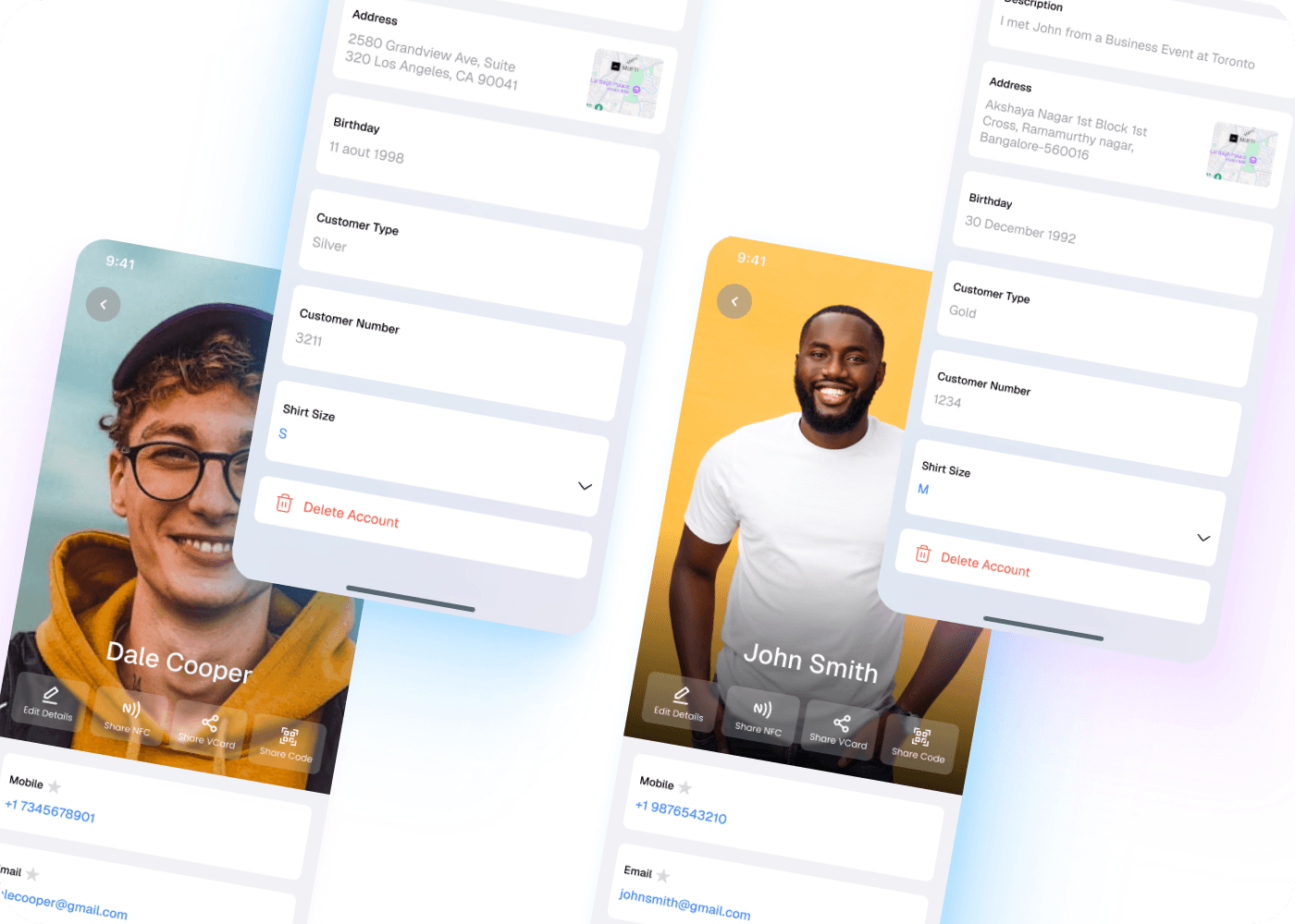 Set permissions and share your contacts