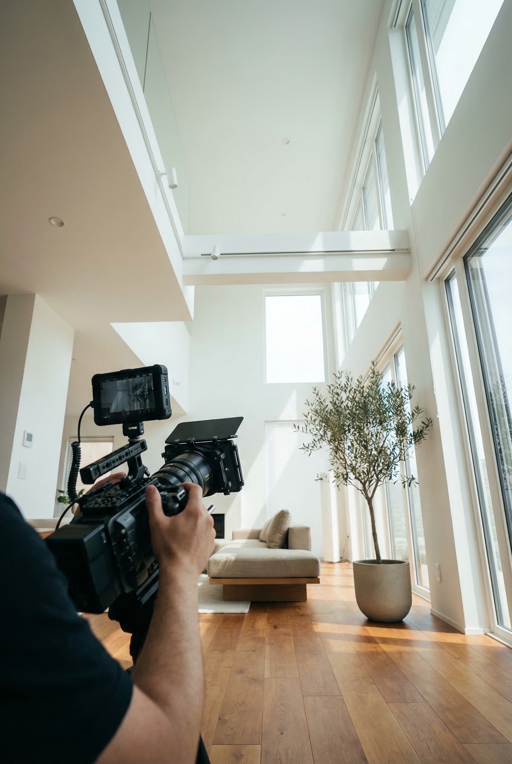 hands working with network cables
