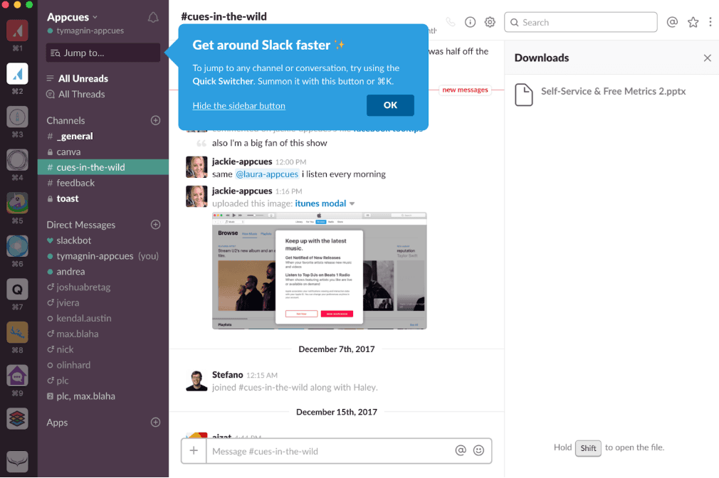 onboarding pop up example modal