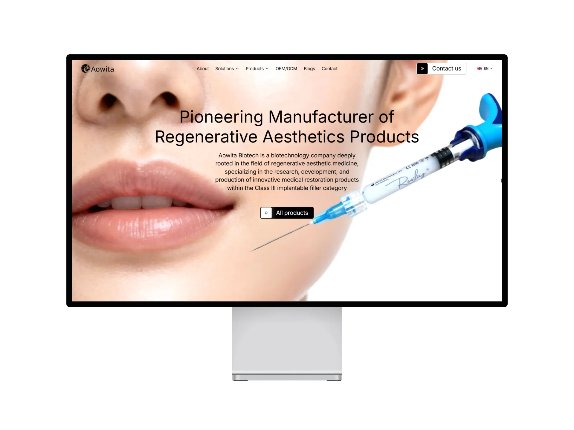 Client website design and development project for international markets