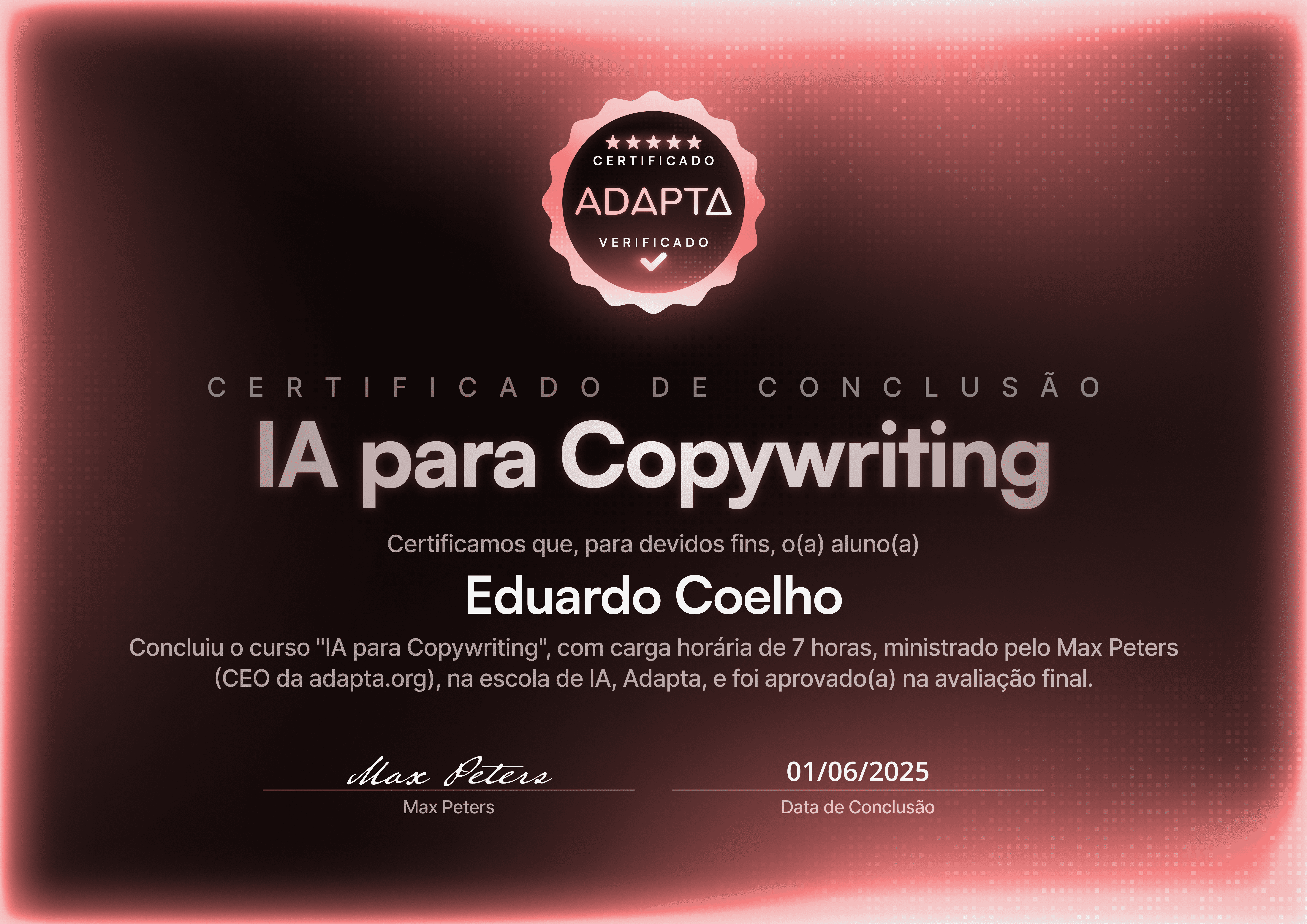 Certificado IA para Copy