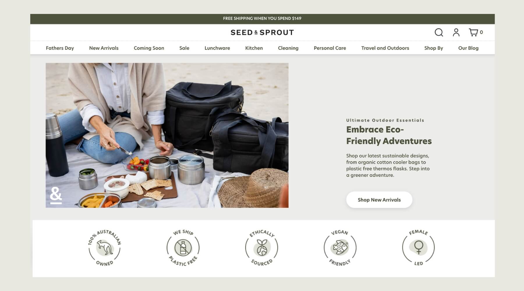 Seed & Sprout - homepage
