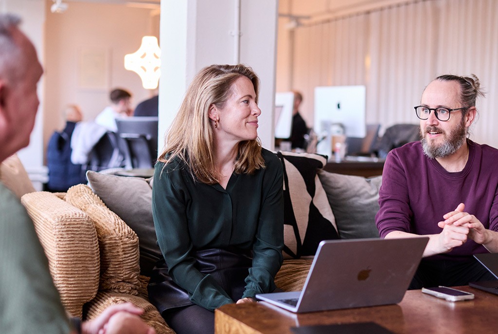 Valliance team sat discussing