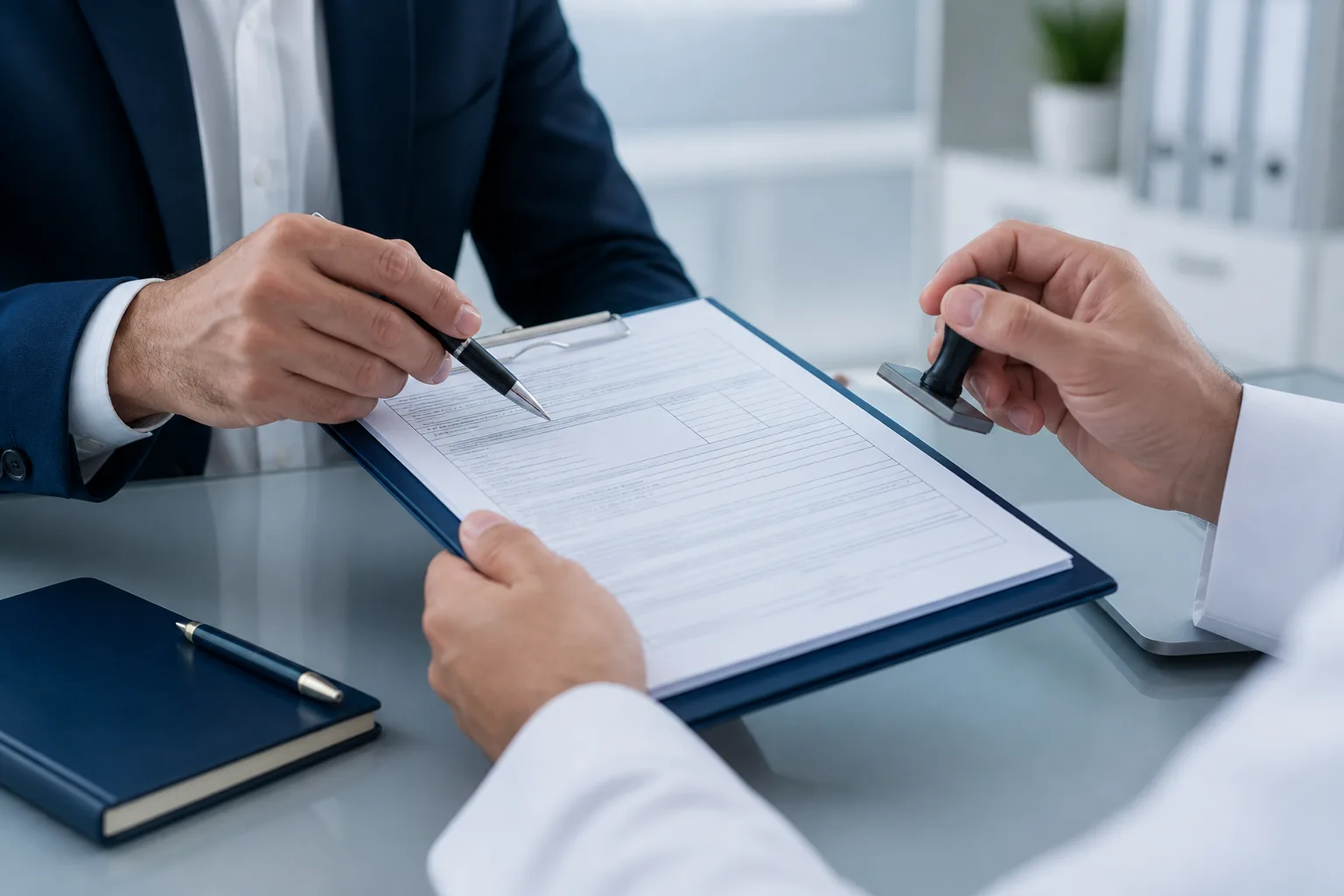 Amending a Dubai Trade License beside a Dubai trade license document and a modern office