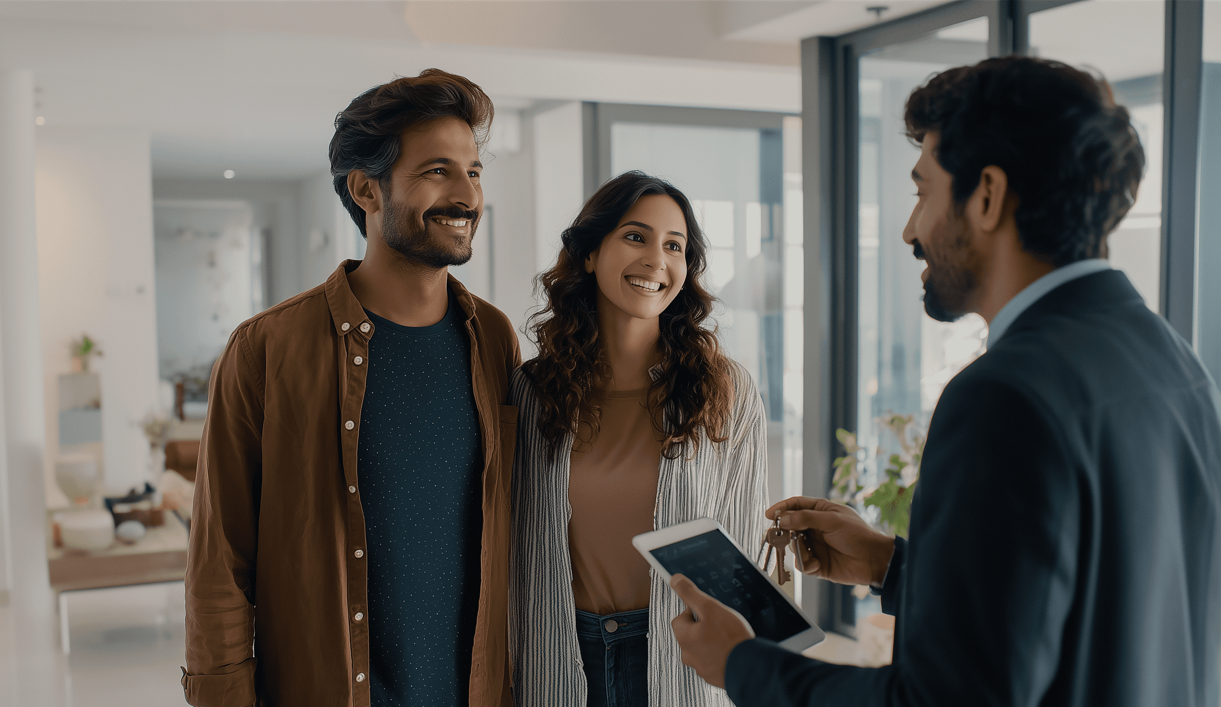 A close-up of a beige-colored laptop with a smooth, matte finish on a matching surface.