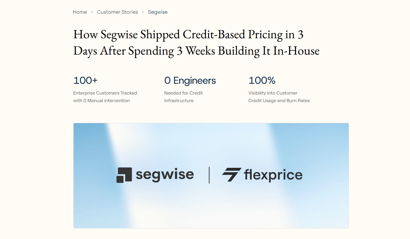 Segwise customer story