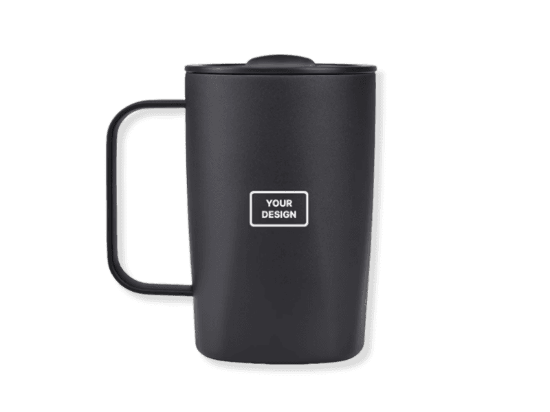 Branded 450 ml coffee mug to go for corporate gifts and daily office use