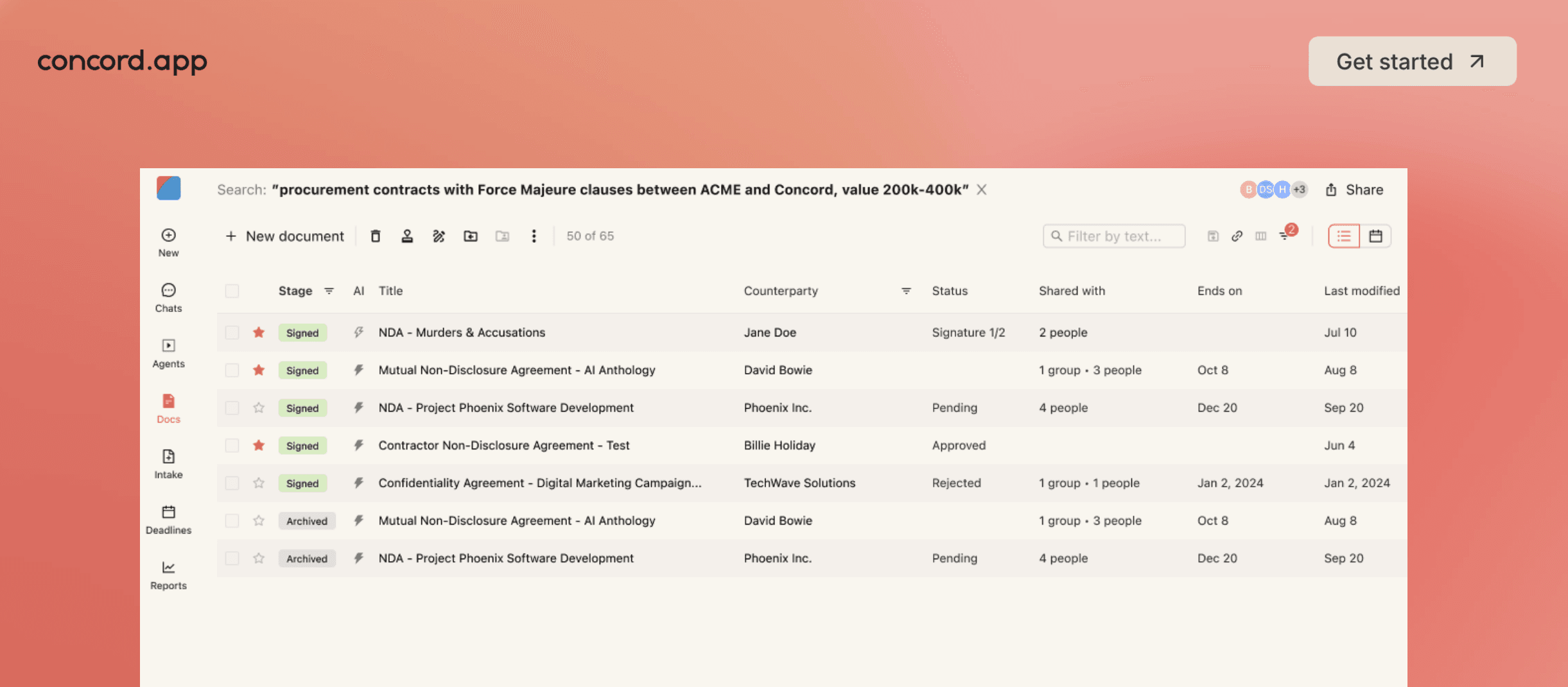 AI Search in Concord Horizon
