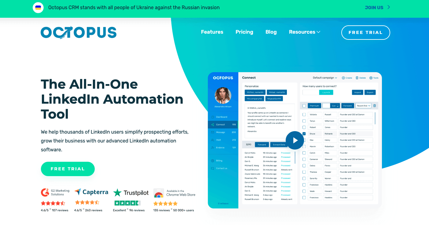 Octopus CRM - CRM that syncs with LinkedIn