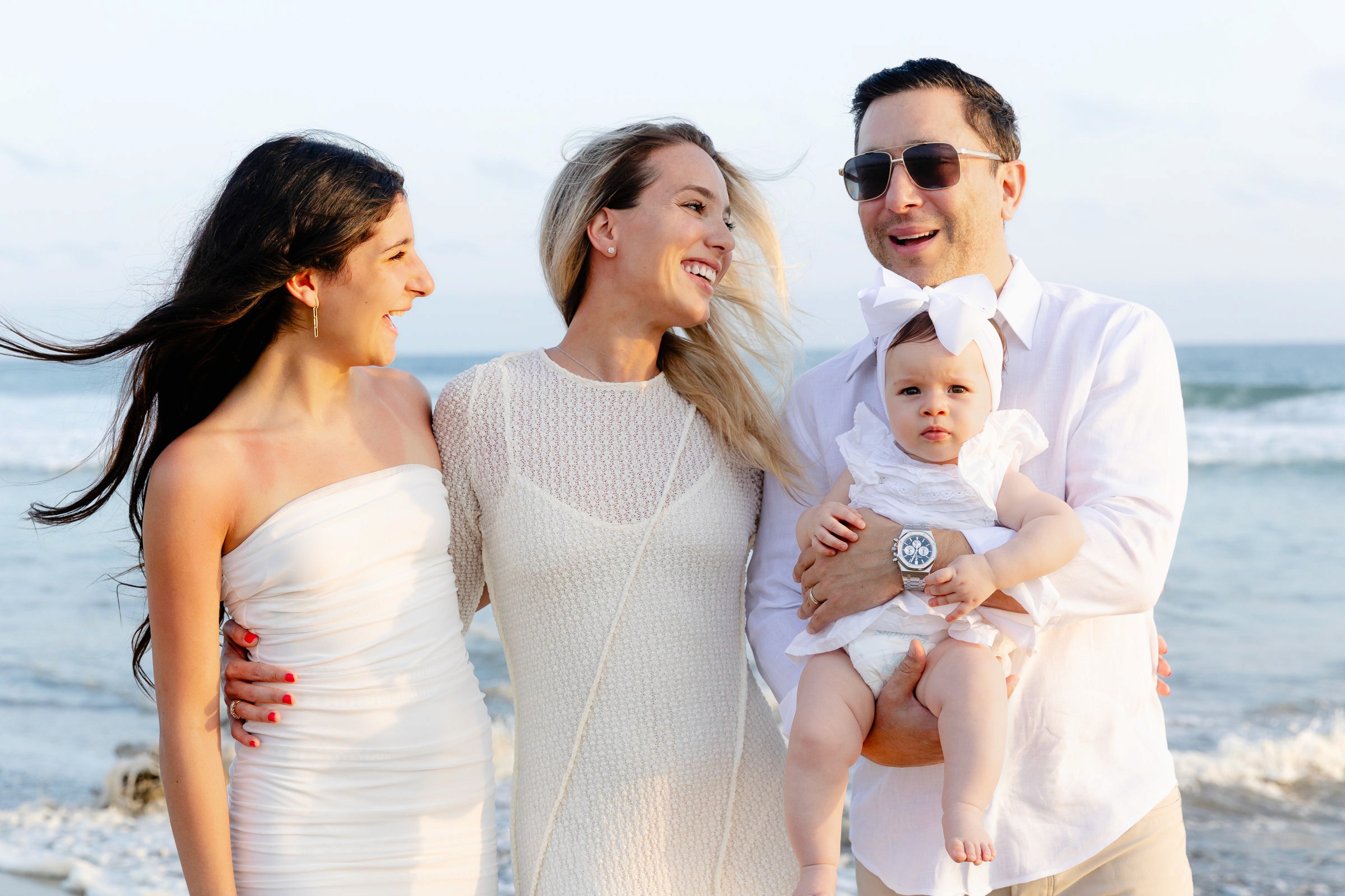 Sesión fotográfica familiar en la playa de Puerto Escondido