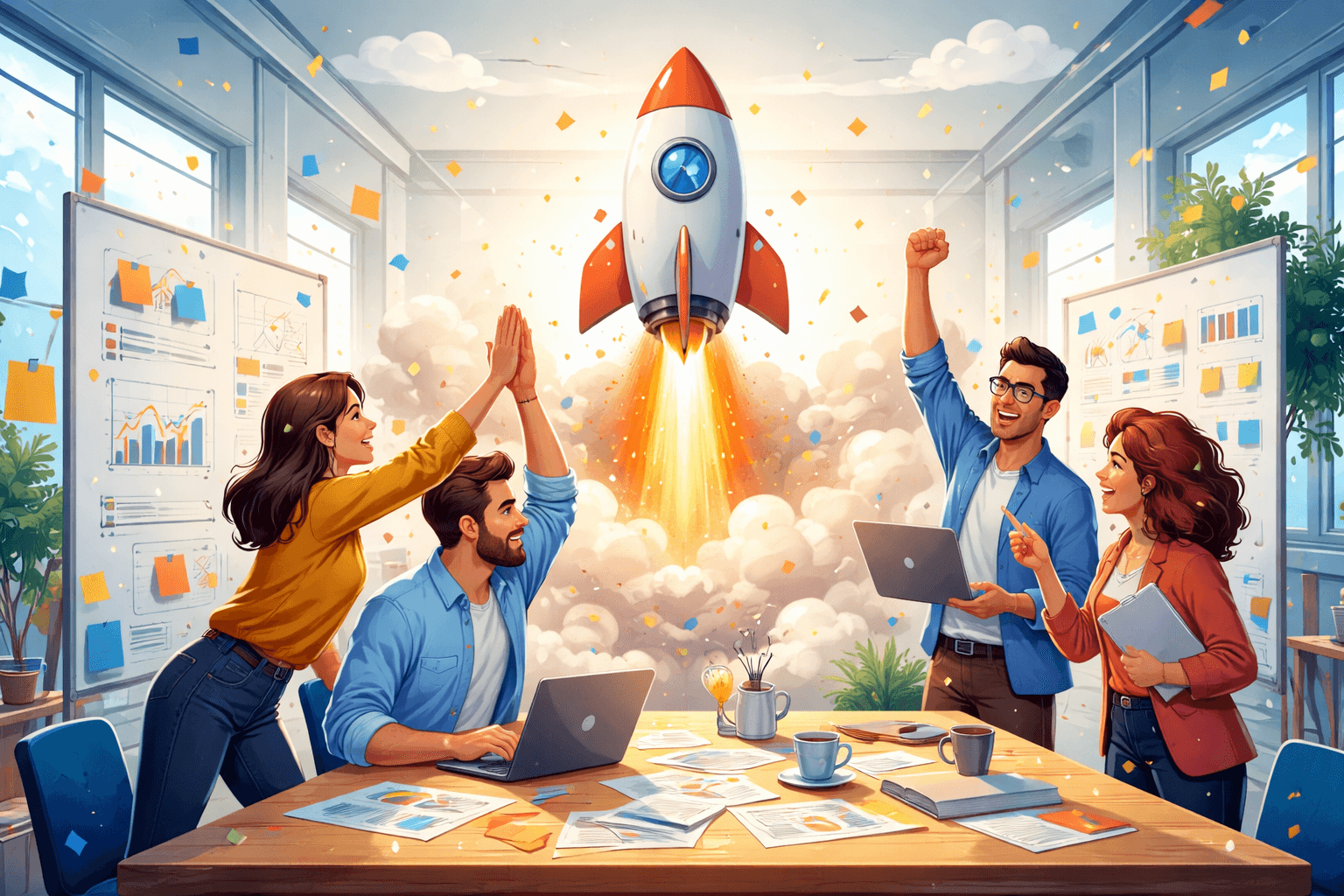 A hand with palm facing forward covered in paint.