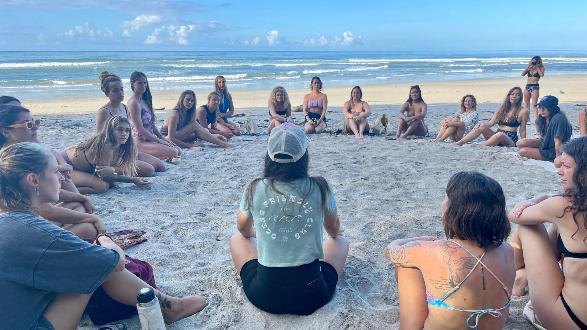 a black and white living room with a large tv