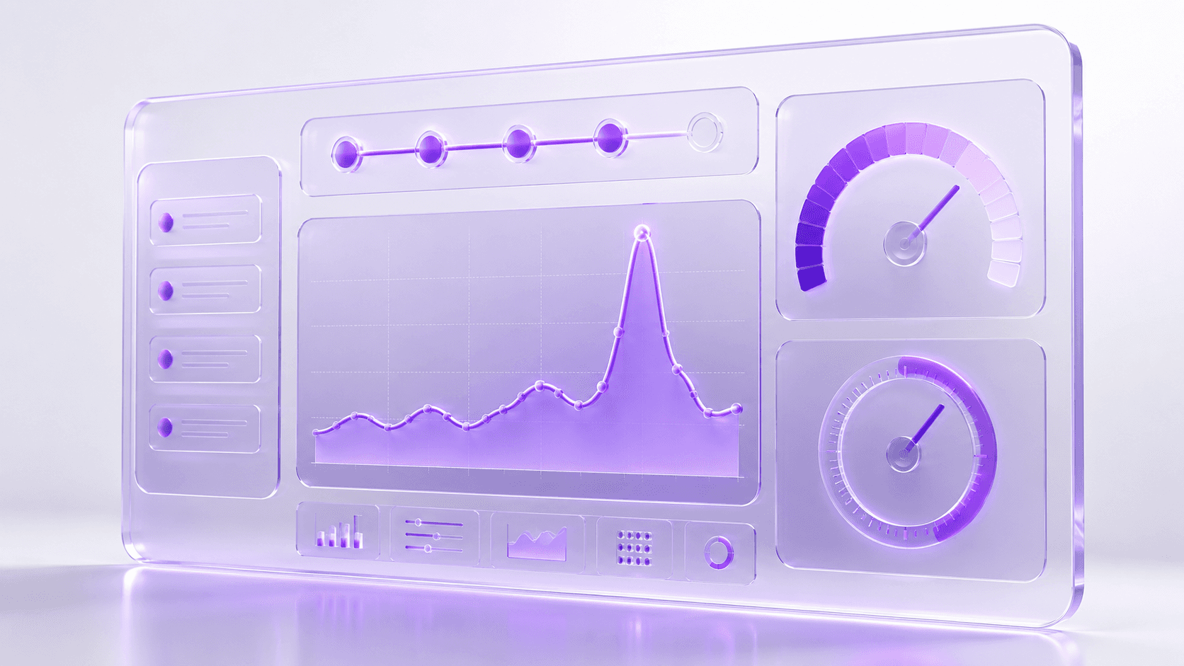 Glass dashboard showing a concurrency spike graph, network meter, and session timer for planning a pixel streaming deployment
