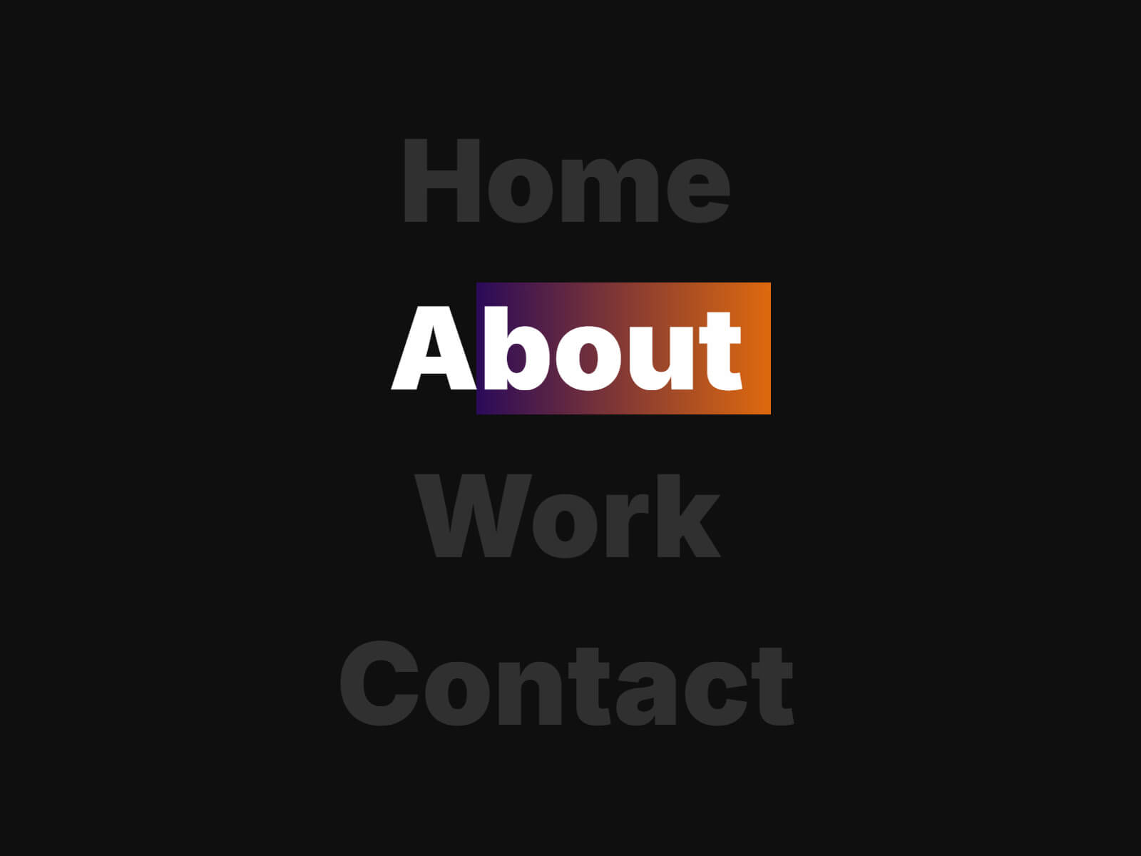 Capture d'écran du component Framer Hover Gradient Link
