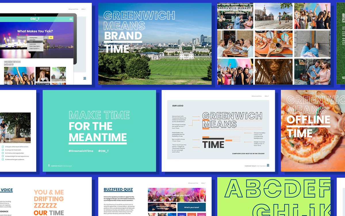 Flatlay of brand guidelines