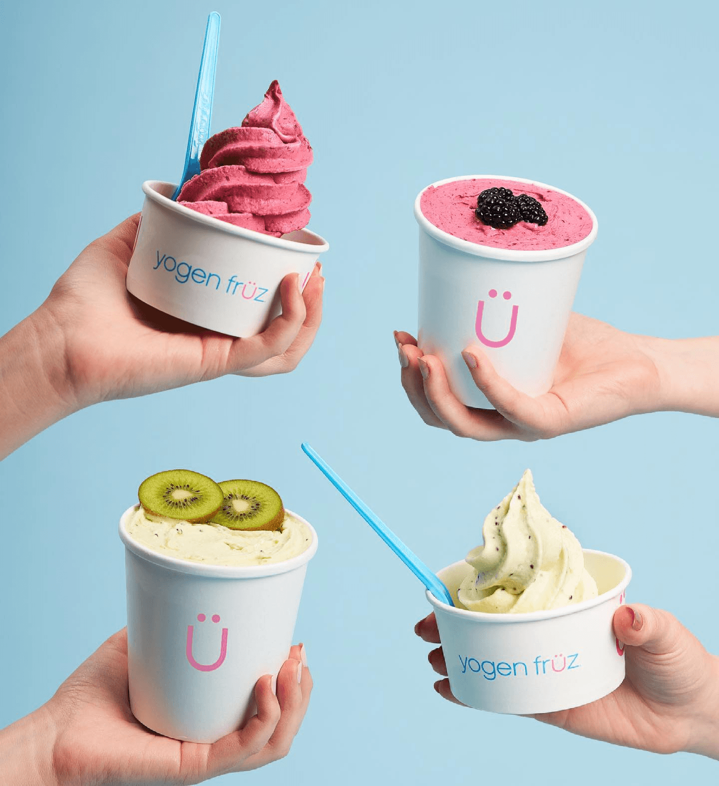 Close-up of hands holding a green crocheted handbag with a silver clasp.