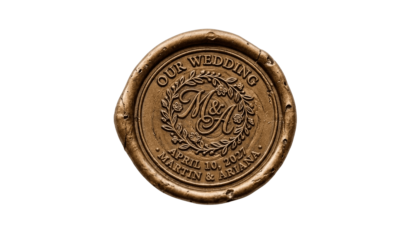 Wax seal story card accent