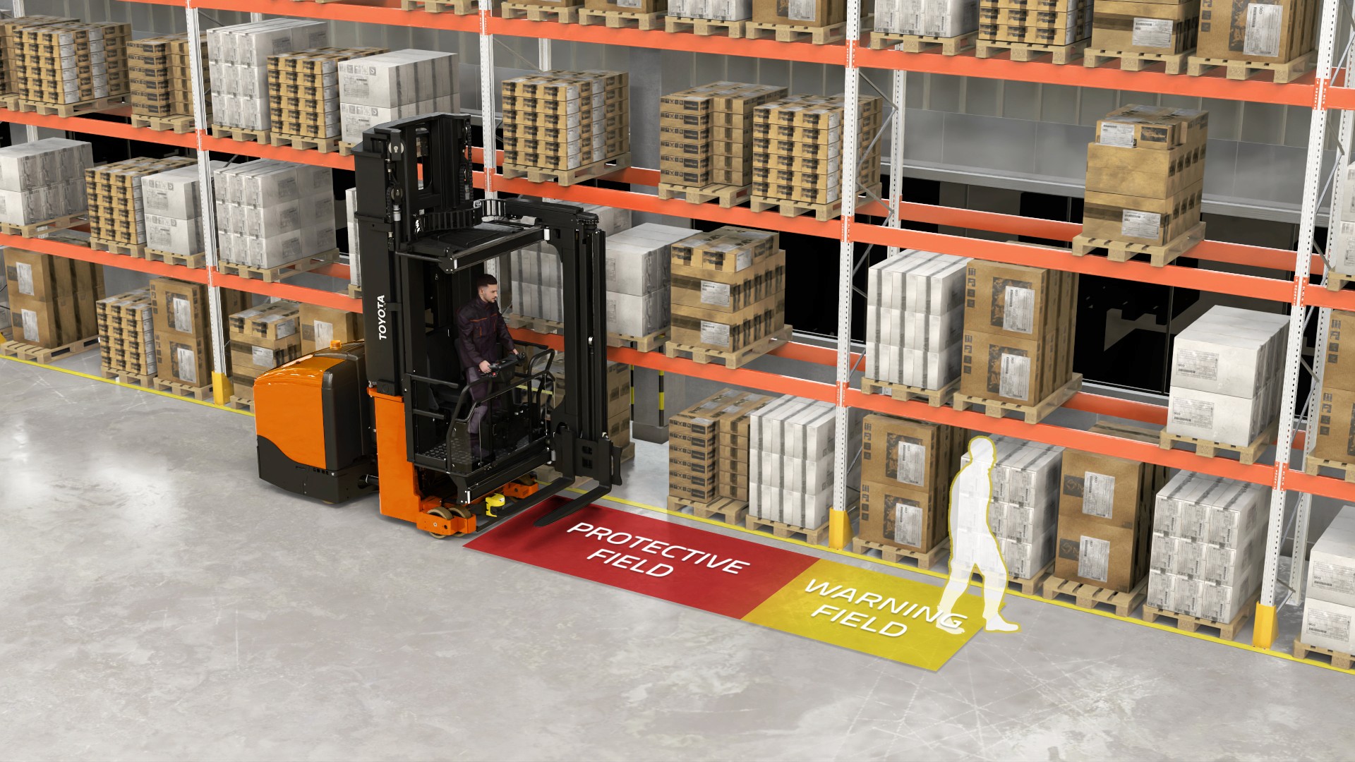 Toyota Material Handling 3D render