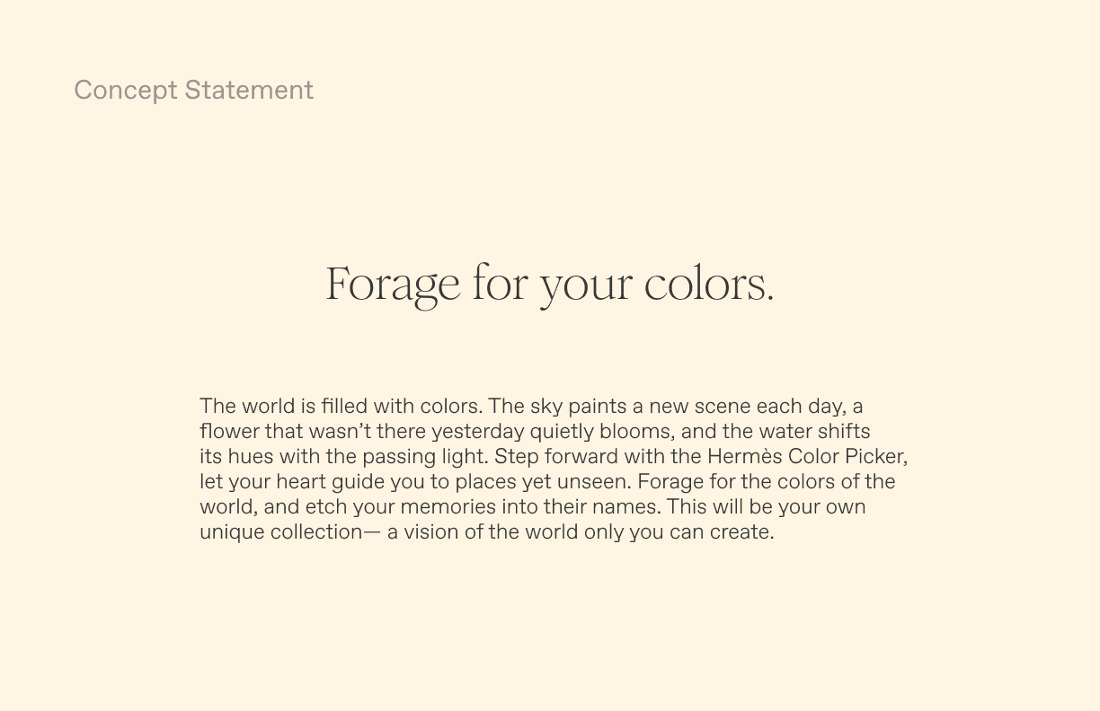 Forage for your colours