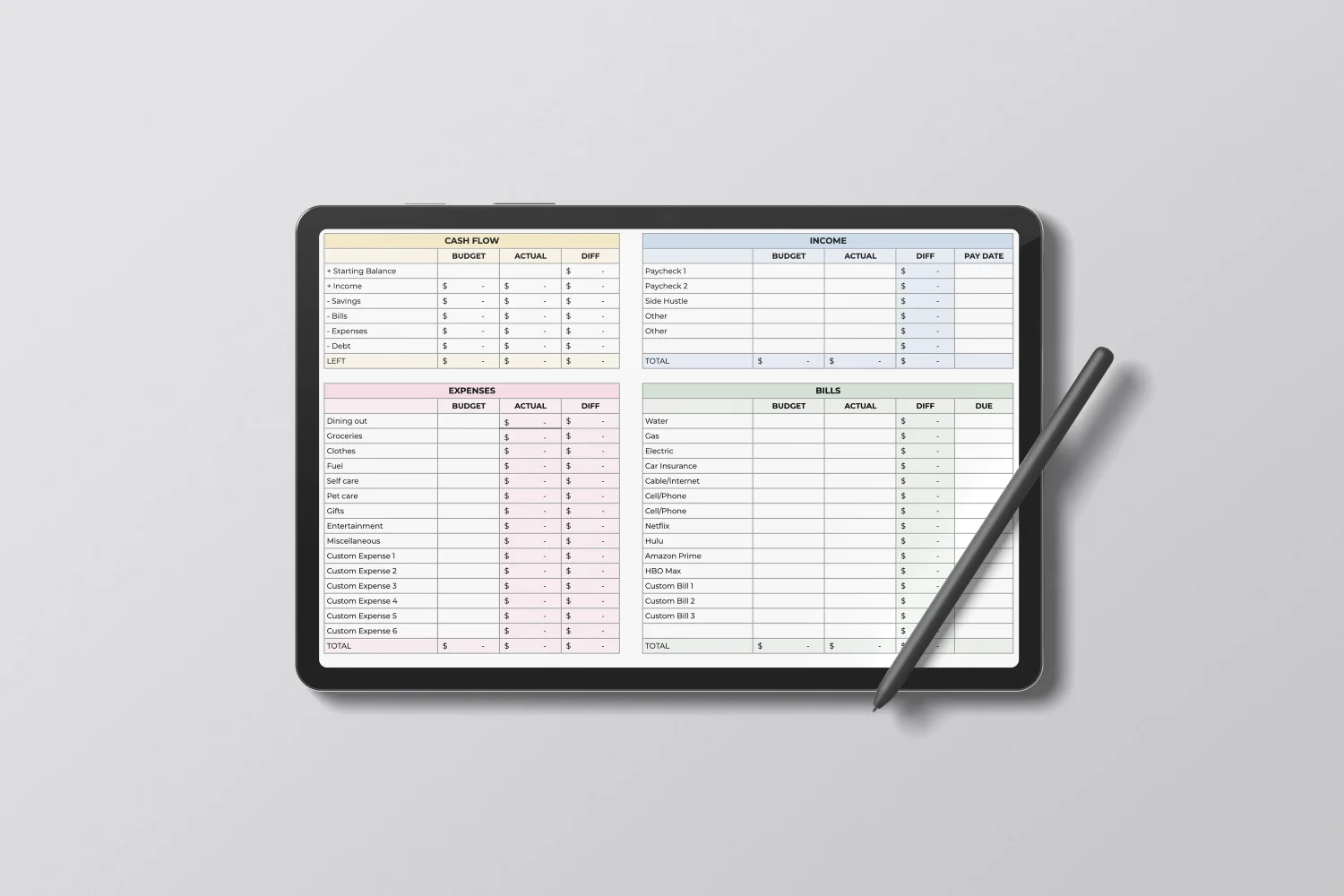 A simple template - How to Create a Google Sheets Budget Template