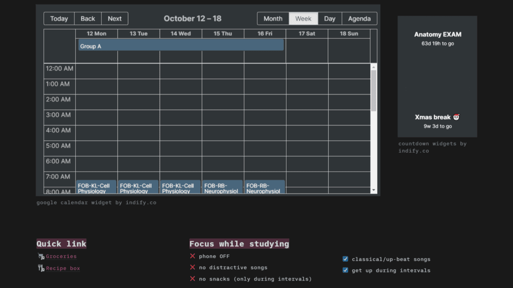 Free Notion Templates for Student Dark Academia