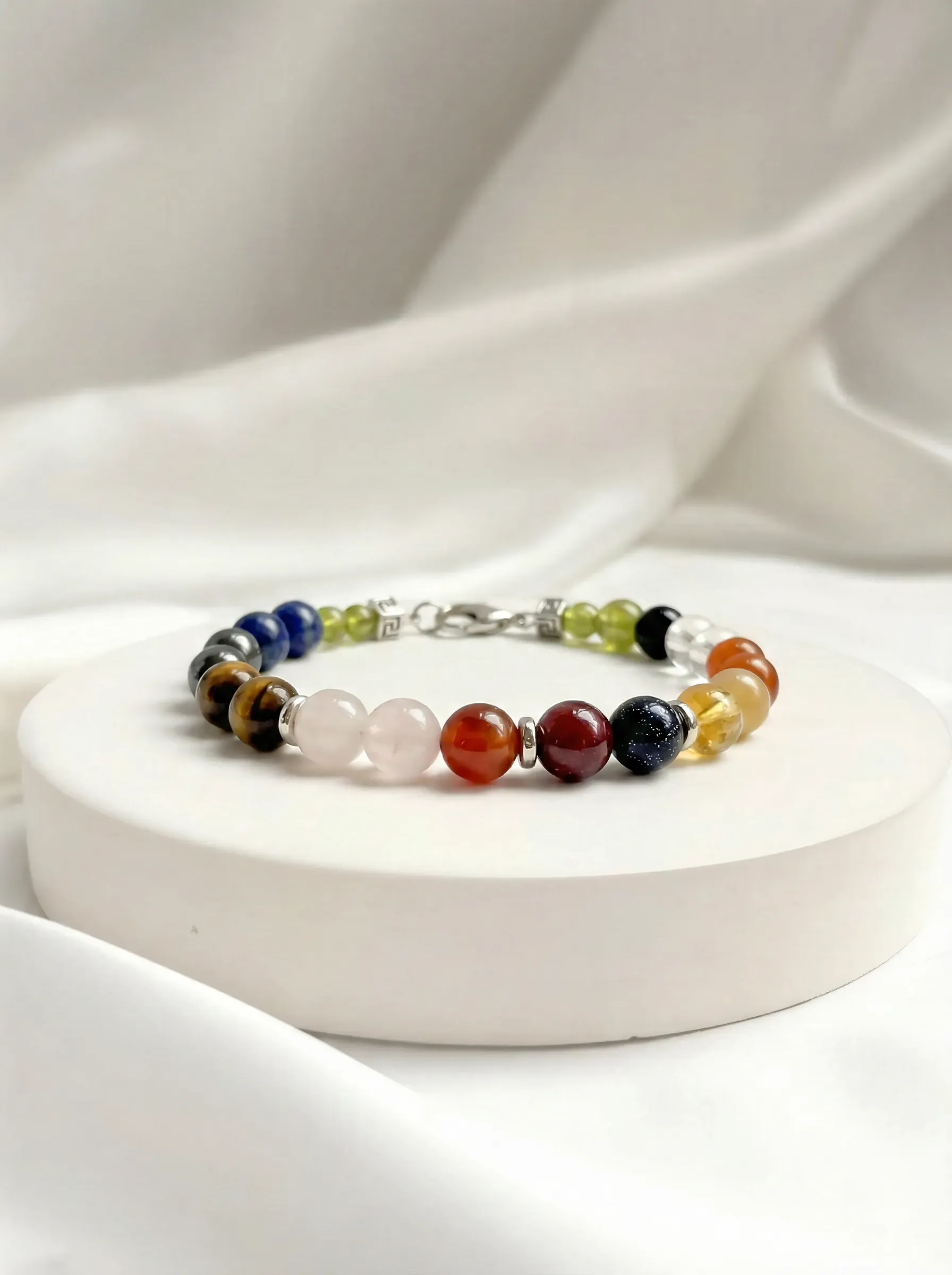Leo maxima bracelet in a studio setting.