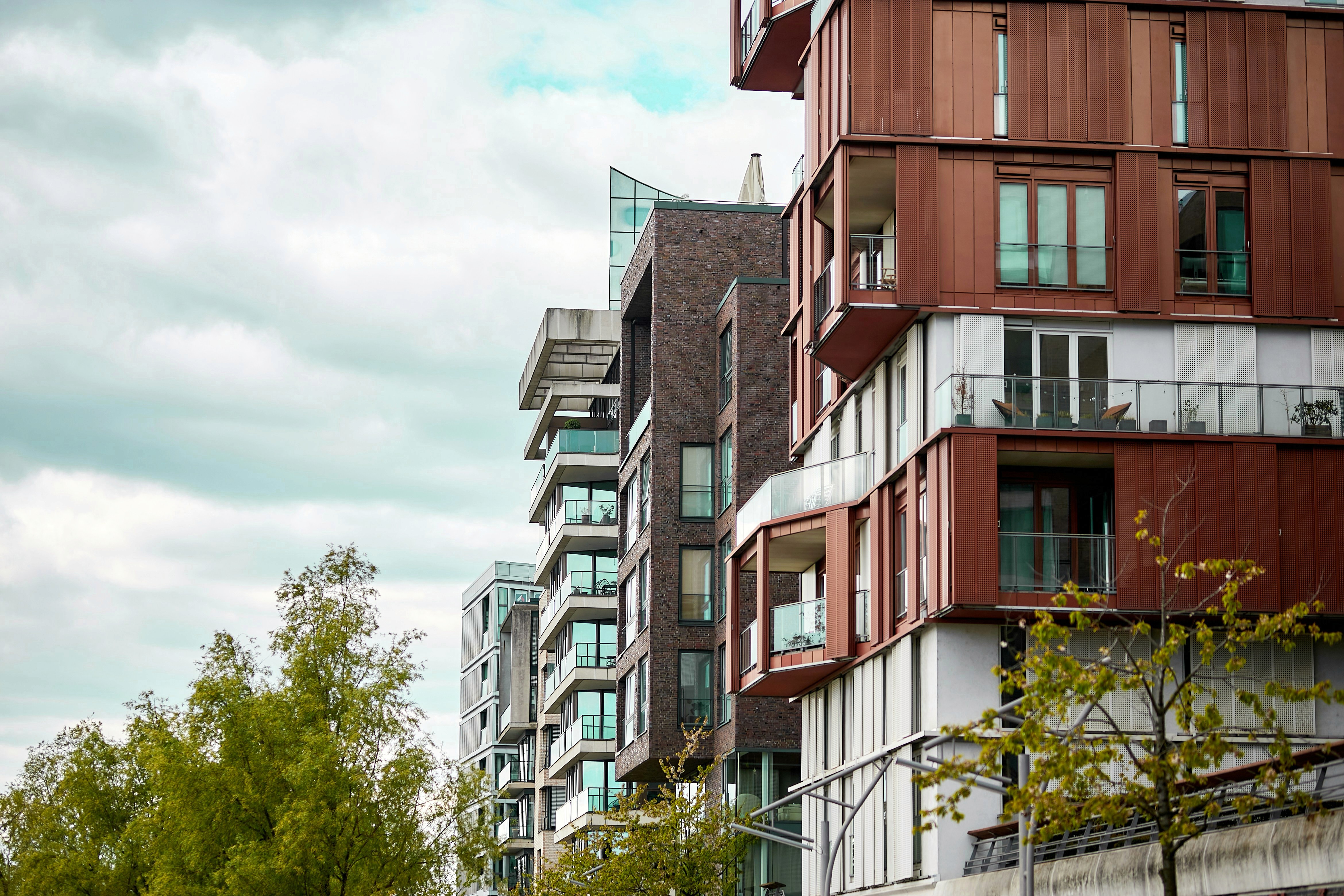 Eigentumswohnungen in Hamburg in typischer städtischer Bebauung