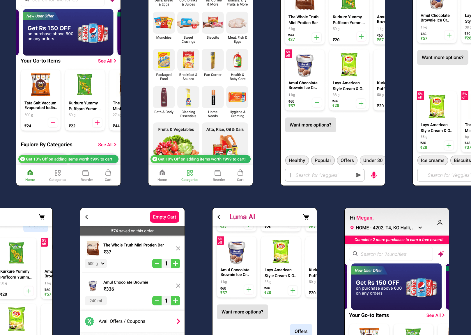 two cell phones on a gray surface