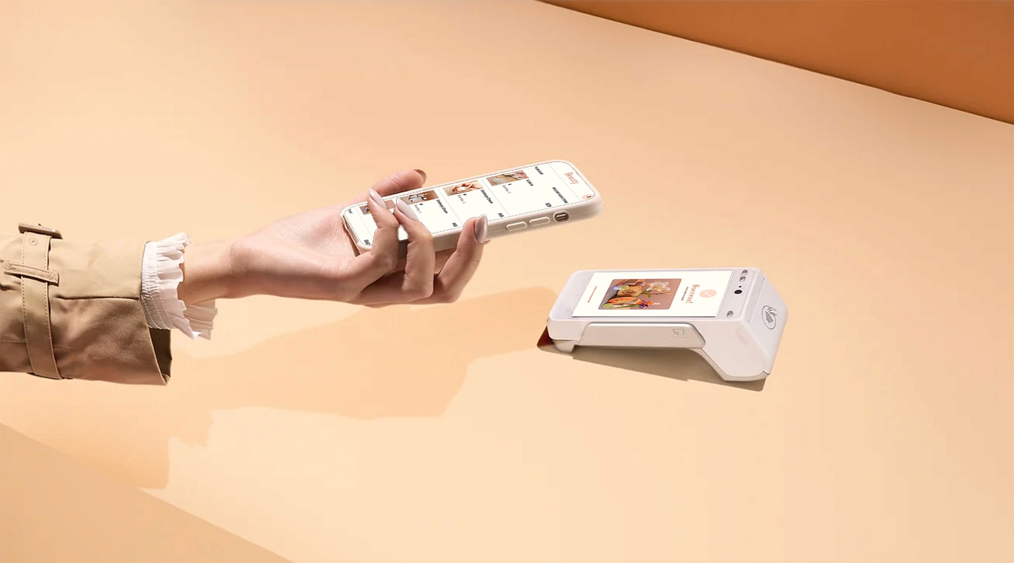 a person make a purchase with tap to pay