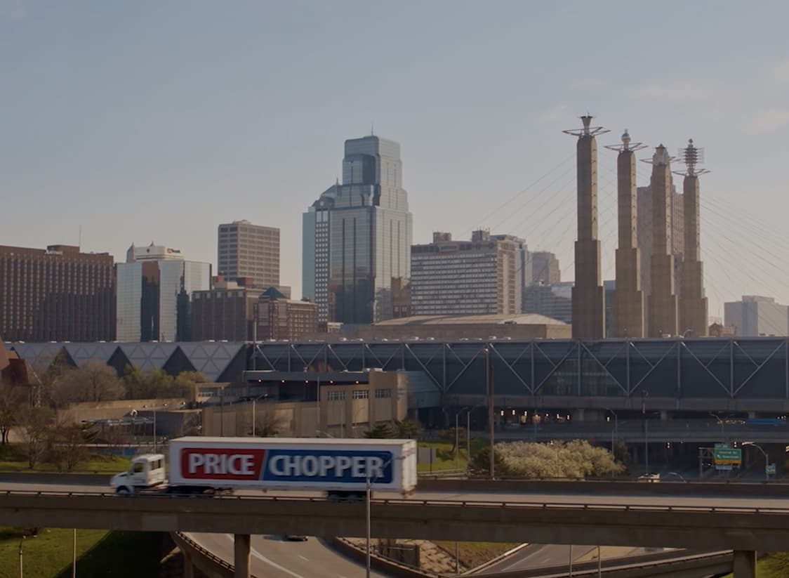 WTADS client Price Chopper Kansas City cityscape.