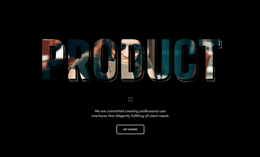 Dark Text Mask Slider