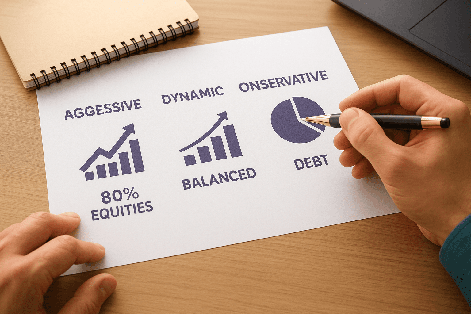 Aggressive, dynamic, and conservative plans compared