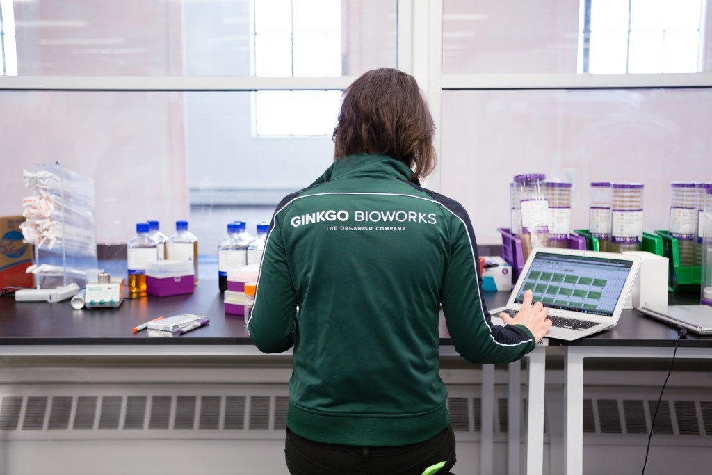 The organism engineers work closely with Fortune 500 companies to design microbes suited to their particular needs and has secured 20 contracts to date with their customers. Source: Ginkgo Bioworks.