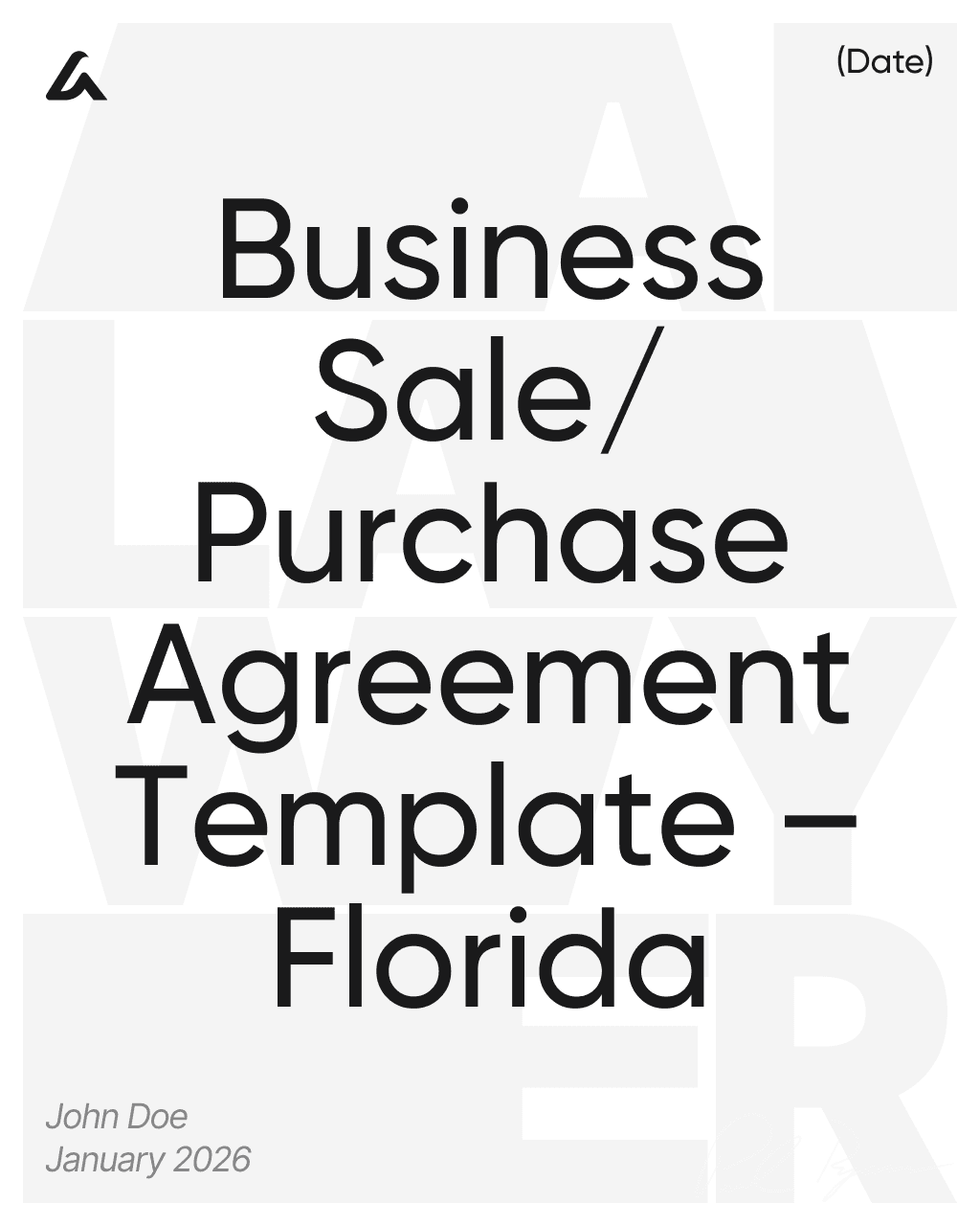 Business Sale/Purchase Agreement Template – Florida