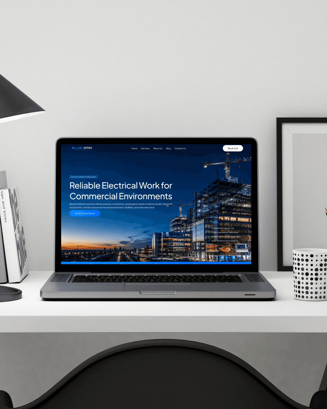 Mobile-first hotel website design layout.